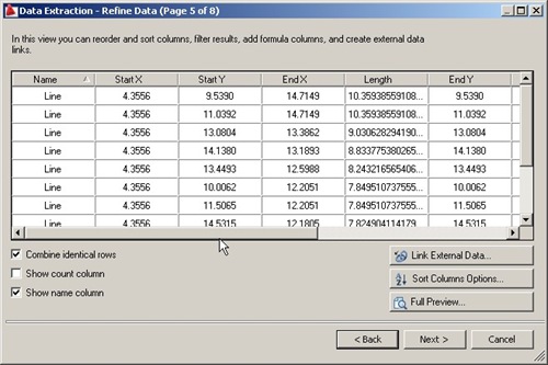 Create a Report Table with Data Extraction | CADnotes